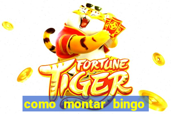 como montar bingo brinquedos toia